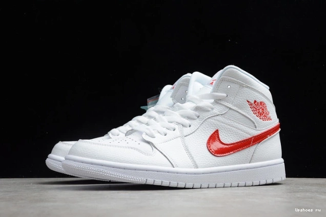 White BQ6472-106 Jordan Red Mid University (W) 1 0401